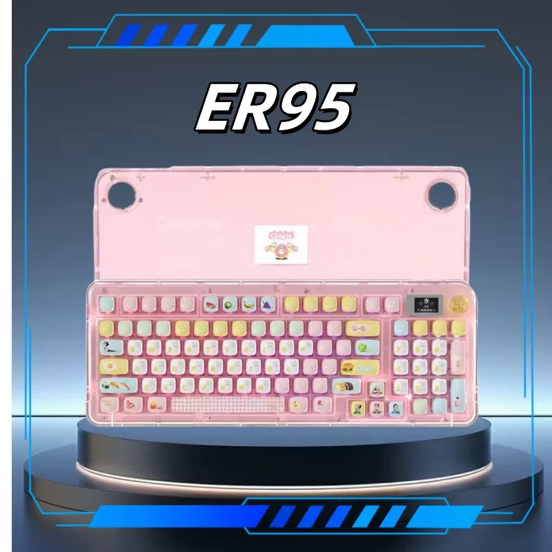 Er95 Wireless Mechanicals Keyboard 95 Keys Supports Hot Swappable Dynamic Lighting Effects Tablets Laptops Gaming Keyboards