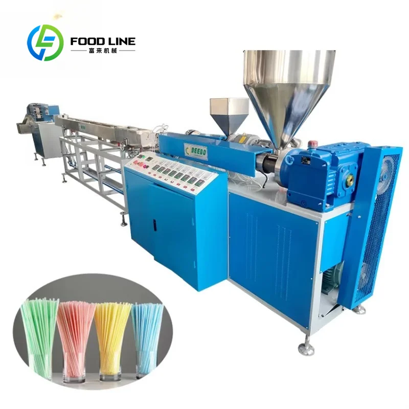 Customized Plastic Straw Extrusion Equipment With Long Cooling Trough And Vacuum Tank For Mass Production Bulk Buy Discount Deal