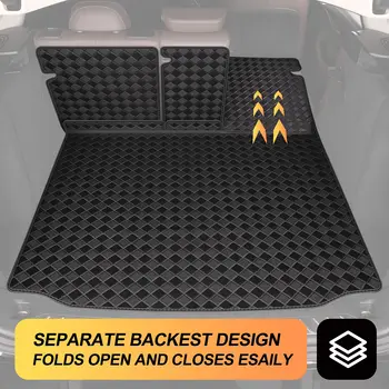 適用於2016-2023年馬自達CX-9的汽車地板後行李箱墊,防水耐磨防污。 10 最佳銷售 馬自達CX-9後車廂蓋 - №6