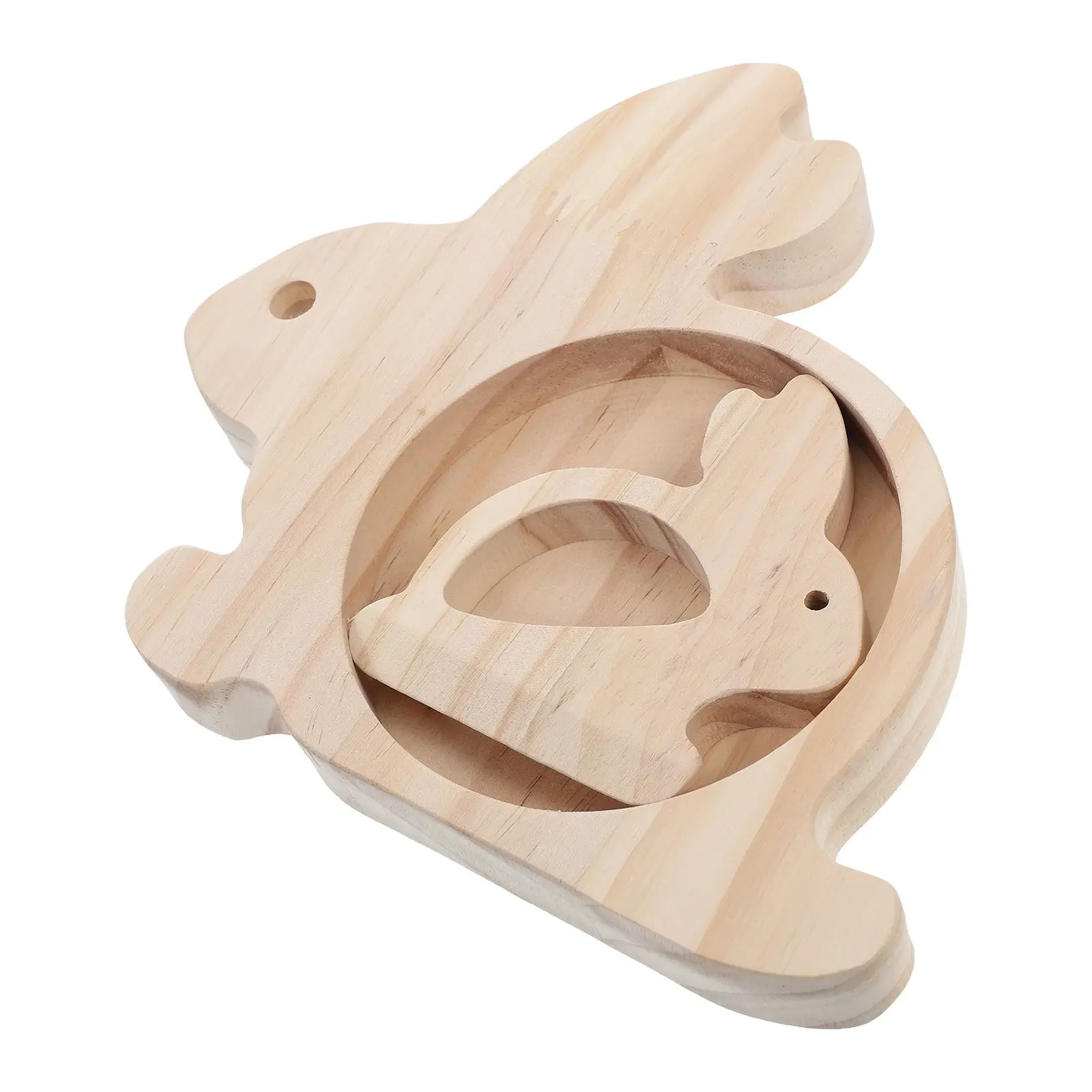 

Bamboo Cutting Board Rabbit Shaped Wood Tray Dinner Serve Food Farmhouse Charcuterie Fruit Salad Kitchen Supply