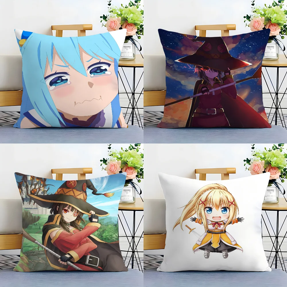 New Arrival K-Konosuba Anime Pillow Case Plush Fabric Soft  Pillowcase Double Sided Print Cushion Cover Household Gifts