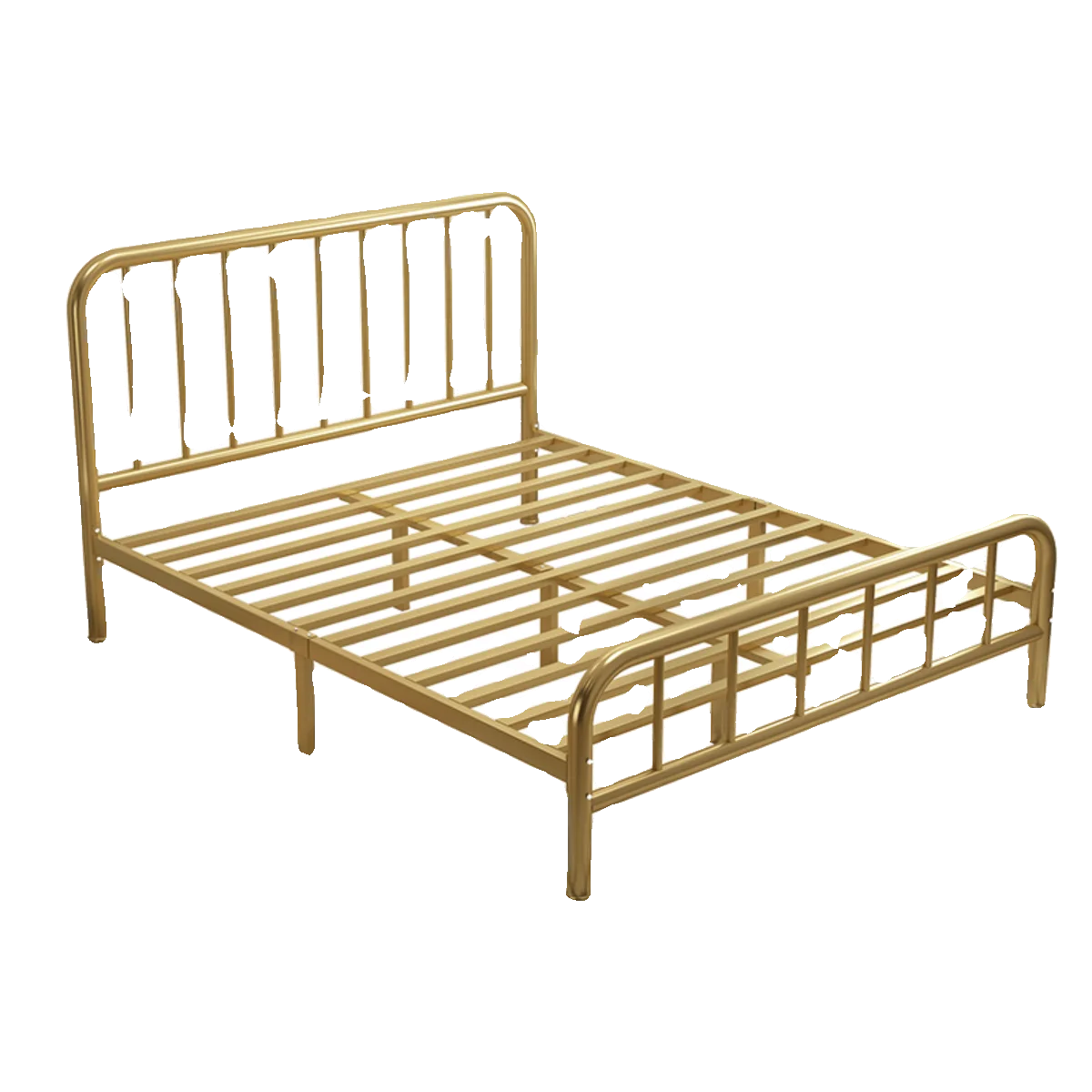 Cama de hierro doble moderna y sencilla, cama de hierro de estructura robusta, cama individual de acero para niños y adultos