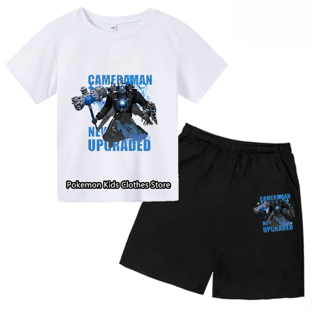 Kids Game Tshirt Boys Game SpeakerMan Camcorder Man  Cosplay Costume Children Clothing Baby Girs Sweatshirt