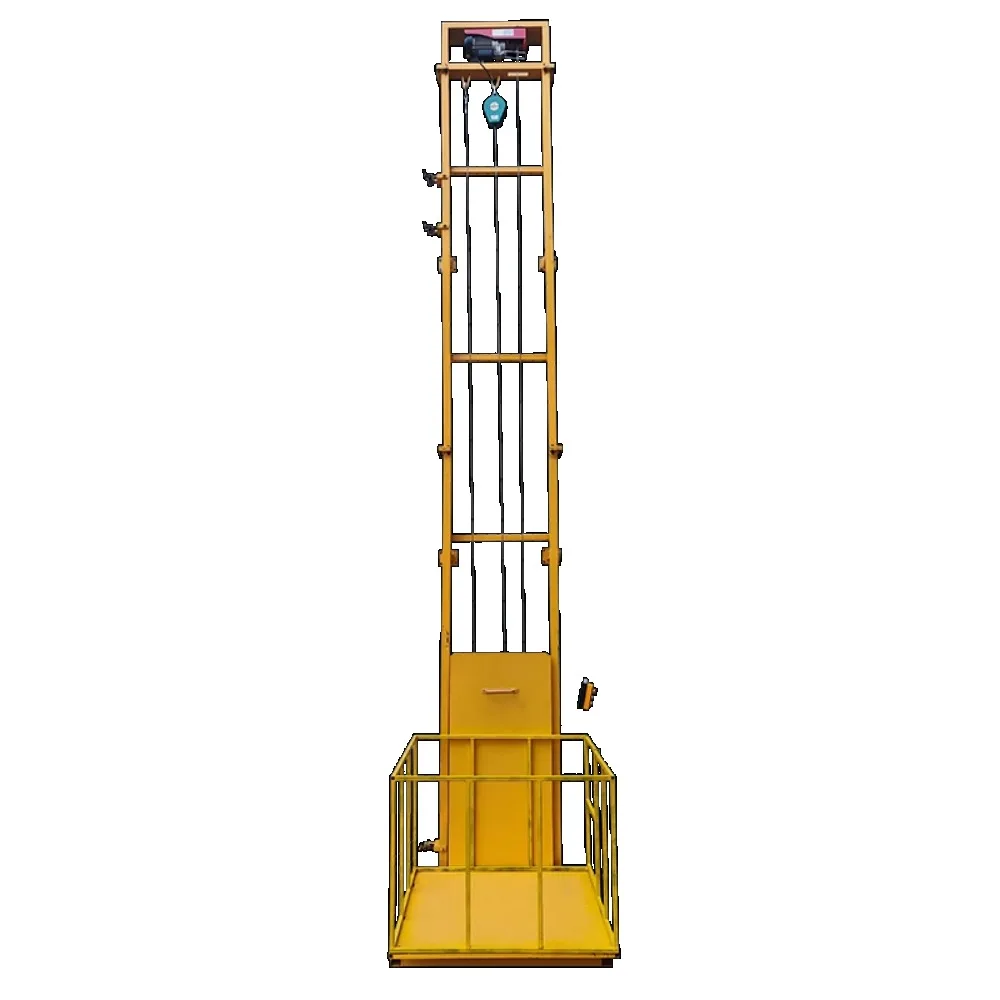 

Rail hydraulic freight elevator electric small household