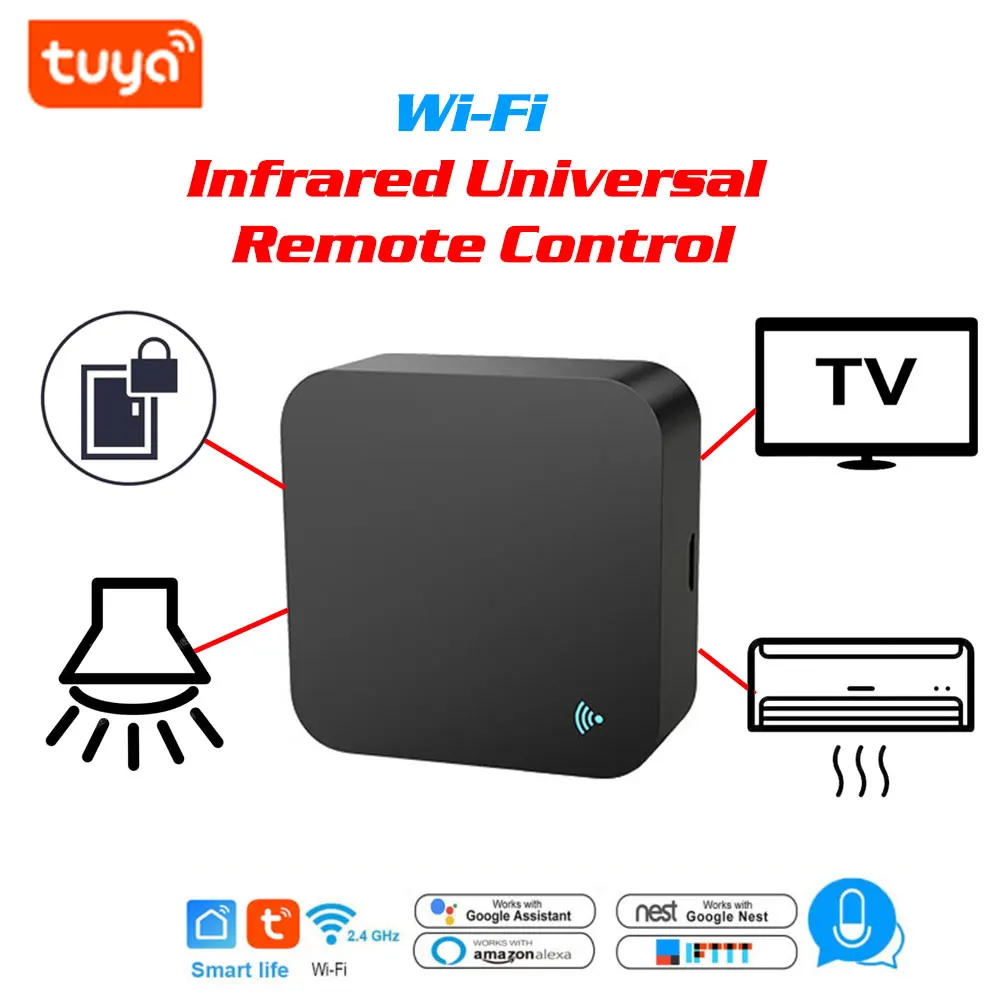 Tuya WiFi 적외선 범용 원격 제어 TV 에어컨 조명 액세스 제어 적외선 원격 제어 컨트롤러