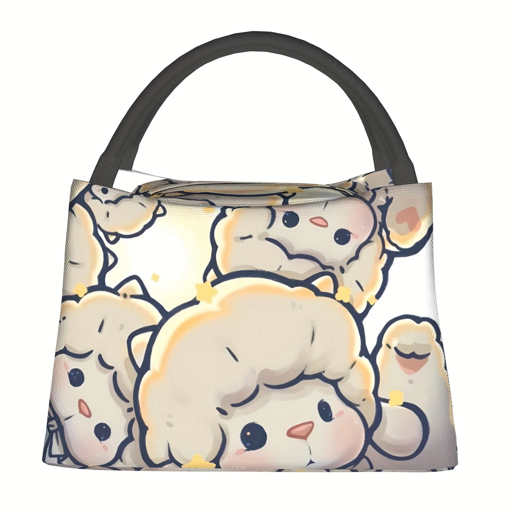 

1pc Sheep, Star Pattern, Portable And Reusable Refrigerated Bag, Insulated Lunch Bag, Essential for Camping Beaches, Homes, Offi