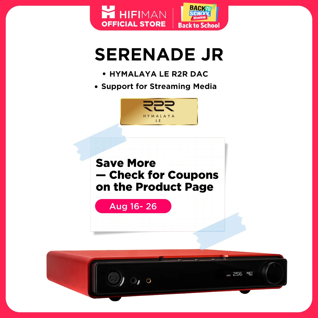 HIFIMAN SERENADE JR DAC とヘッドフォンアンプ HYMALAYA LE R2R DAC モジュール、ストリーミングメディア対応