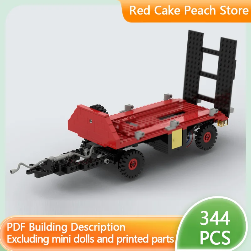 

Модель городской автомобиль MOC, строительные кирпичи, сельскохозяйственный бортовой прицеп, модульная технология, детские праздничные подарки, сборные игрушки, костюм