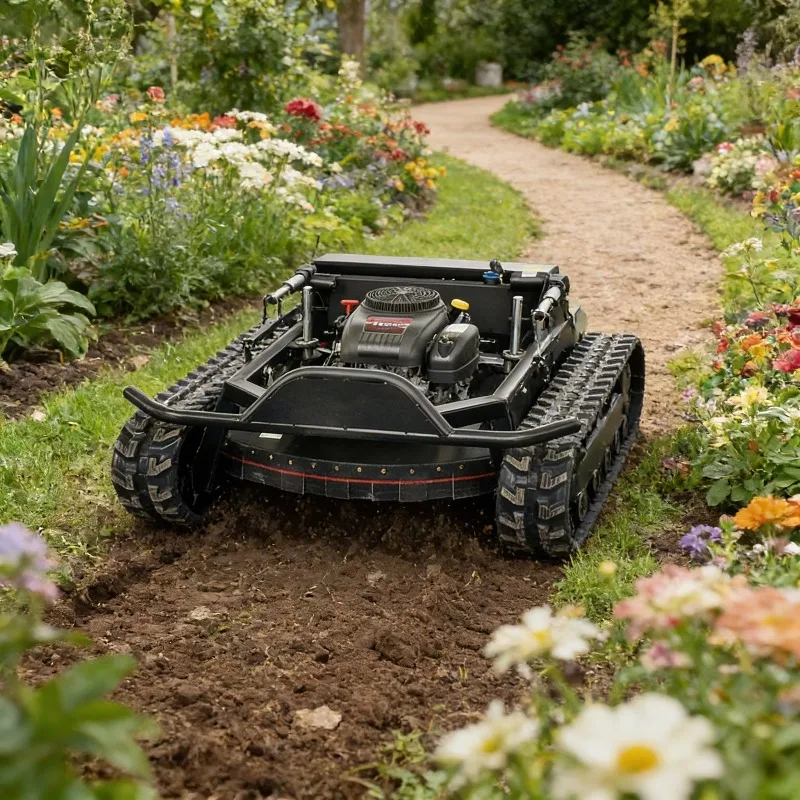 

Customized 900mm Cutting Remote Control Robot Lawn Mower with Lifting Function Tracked Grass Cutter Remote Control Slope Mower