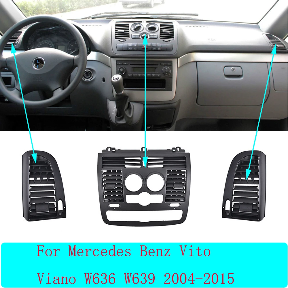 

Car Center Dashboard Left Right Air Vent Outlet Cover For Mercedes BENZ Vito Viano W636 W639 2004-2015