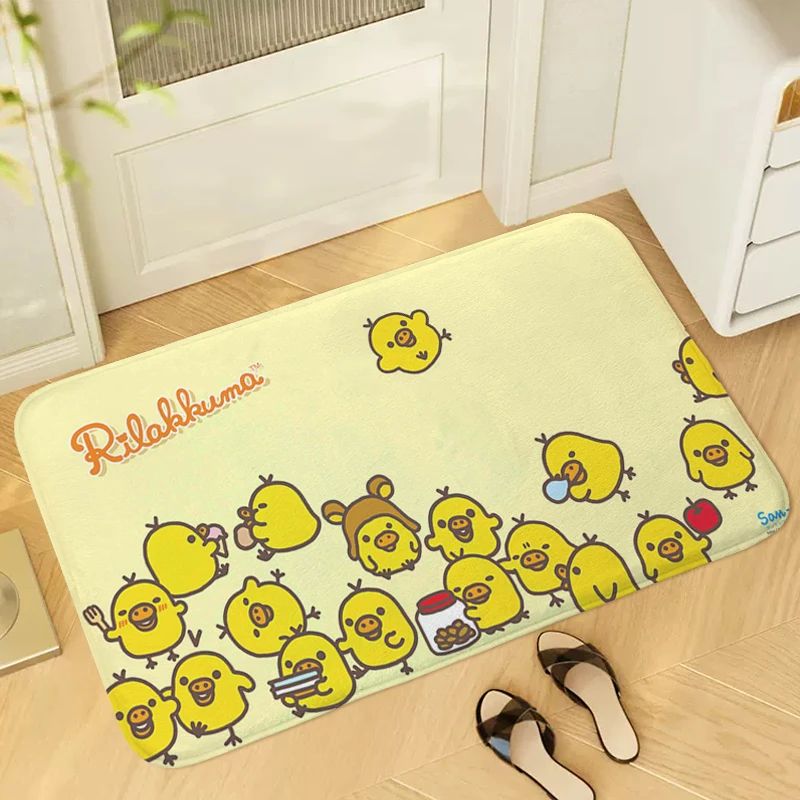 

Carpet Entrance of House R-Rilakkumas Hallway Living Room Rug Kitchen Balcony Porch Foot Mat Non-slip Custom Doormat Home