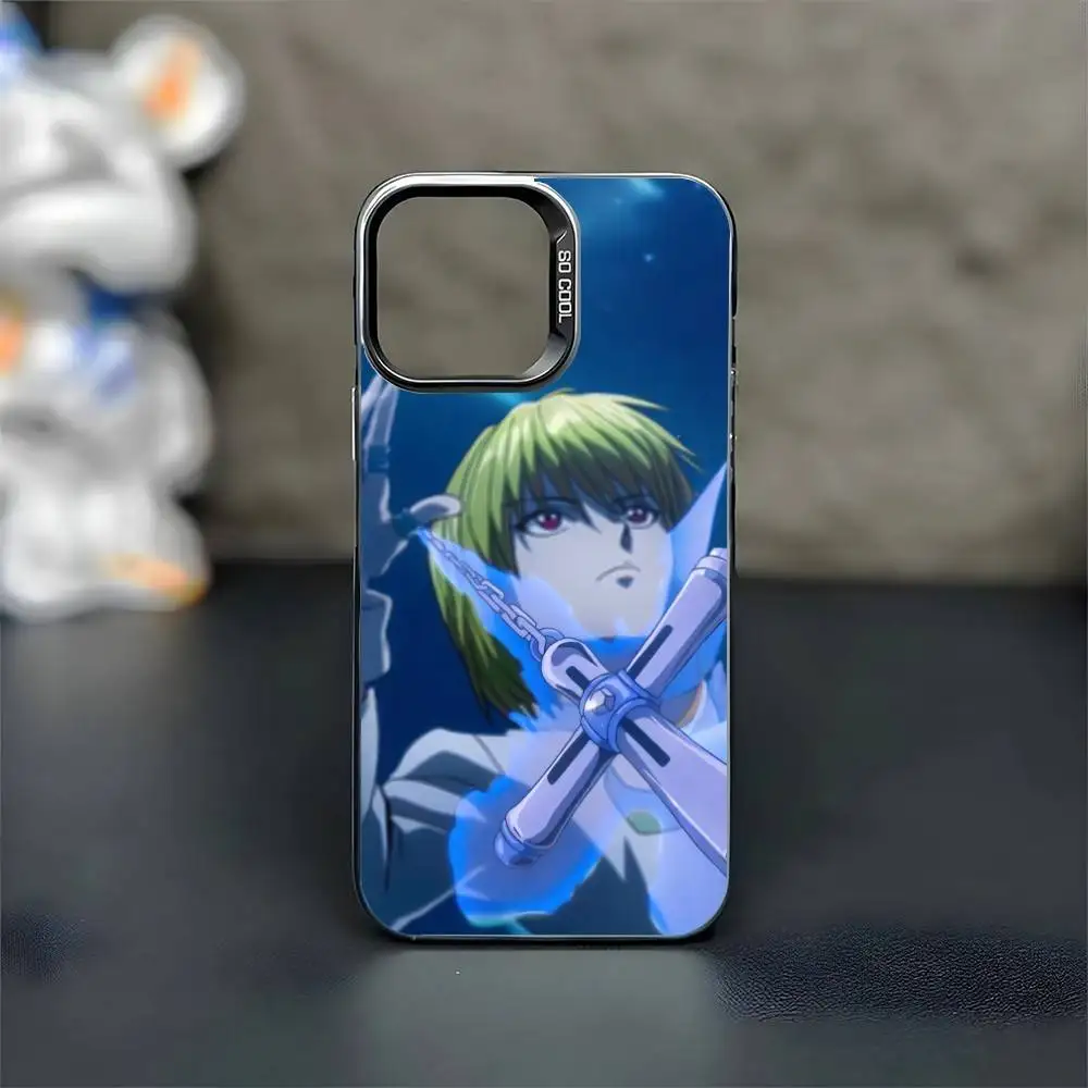 Anime K-Kurapika Phone Case For iPhone 16,15,14,13,12,11,Mini,Pro,MAX Black Matte Shockproof Cover #3