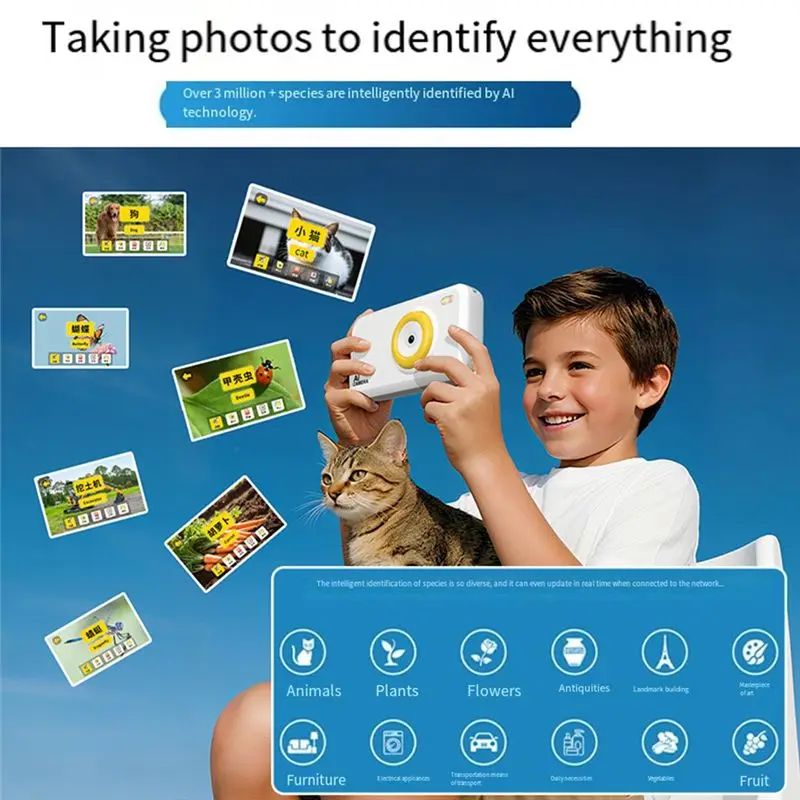 CYGJ-AI Study Camera Toy 13 MP For Children Educational Learning Machine Storytelling Device Artificial Intelligence C