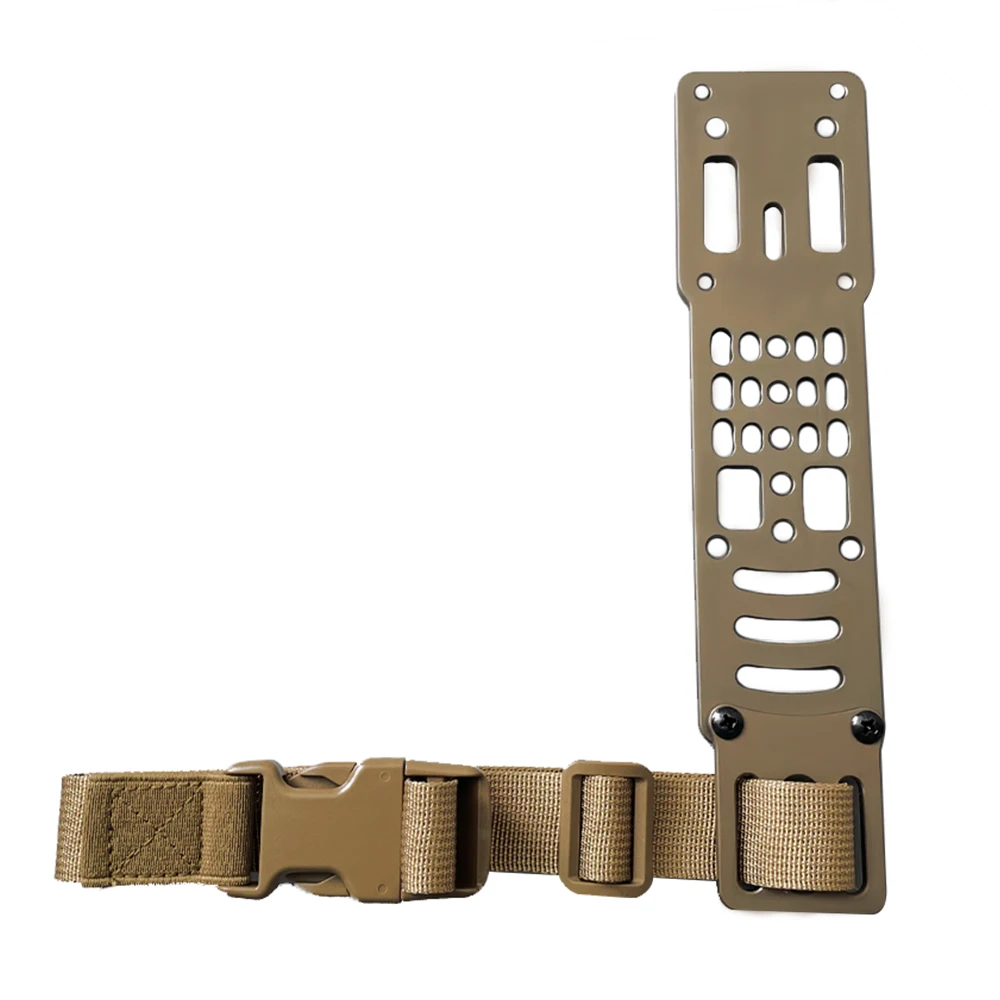 Adapter Expansion Board Aluminum Alloy Adapter with Thigh Strap, Tactical Belt Accessories for Airsoft and Outdoor Enthusiasts