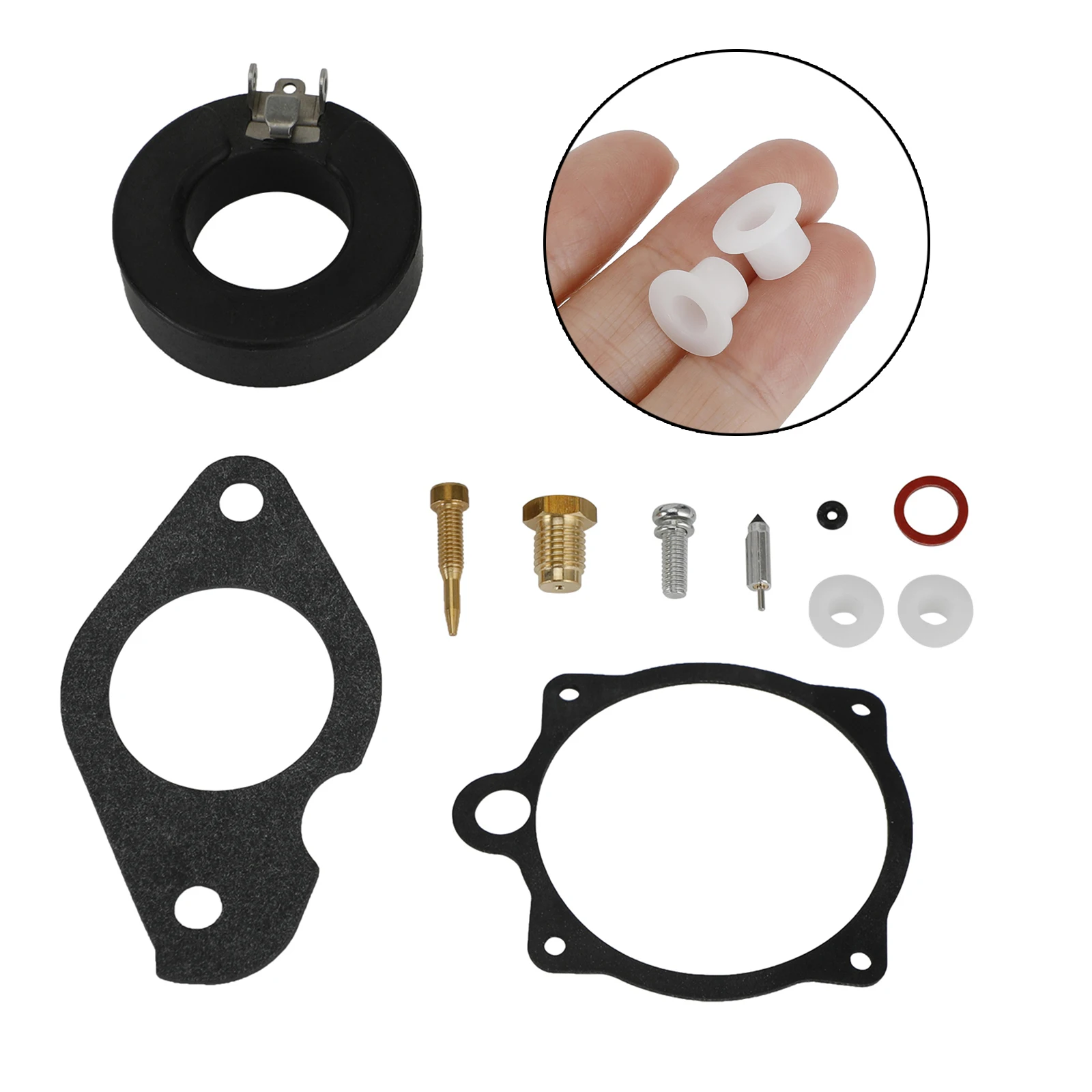 Areyourshop Carburetor Carb Rebuild Kit fit for Yamaha Outboard 25HP 30HP 689-W0093-00 Motorcycle Accessories