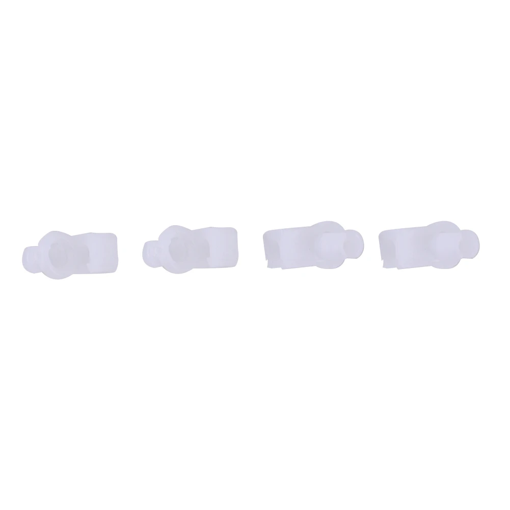 4 x Car Door Hole Door Lock Fastener Rod Clip White W x D x H- 23 x 9.5 x 18 mm For Hole 5-7 mm Door Lock Rod Clips