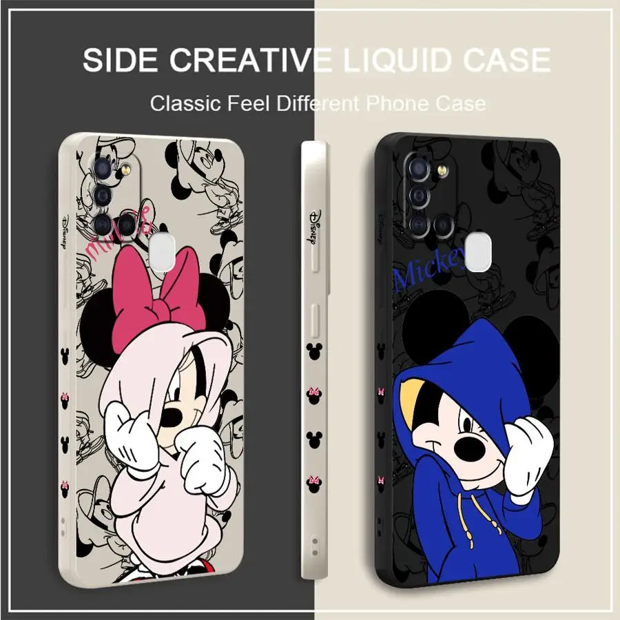 Disney Mickey Mouse Case for Samsung Galaxy A15 A52 A13 A25 A12 A23 A14 A53 A54 A32 A34 A42 A16 A22 Soft Phone Cover