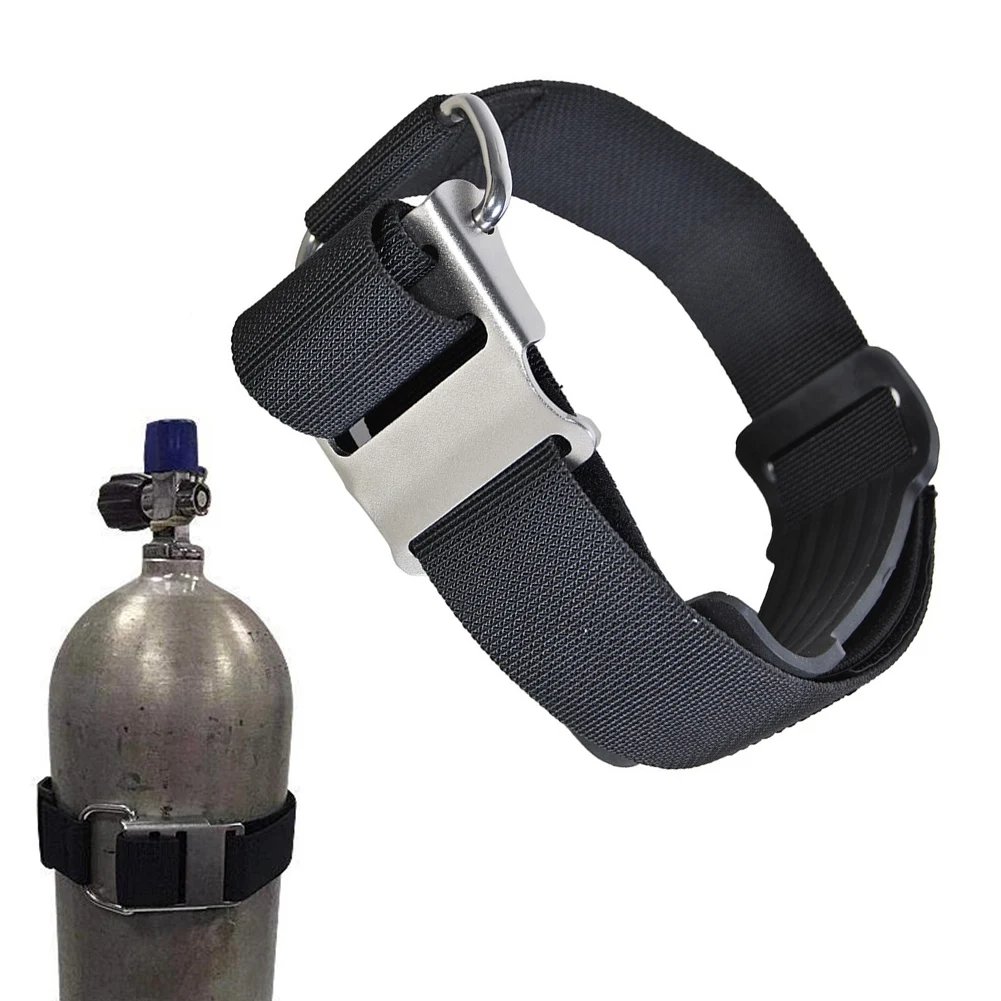 

Ремешок для бака с пряжкой и замком из нержавеющей стали — новая головка из нержавеющей стали, пластик и нержавеющая сталь для подводного плавания -BCD