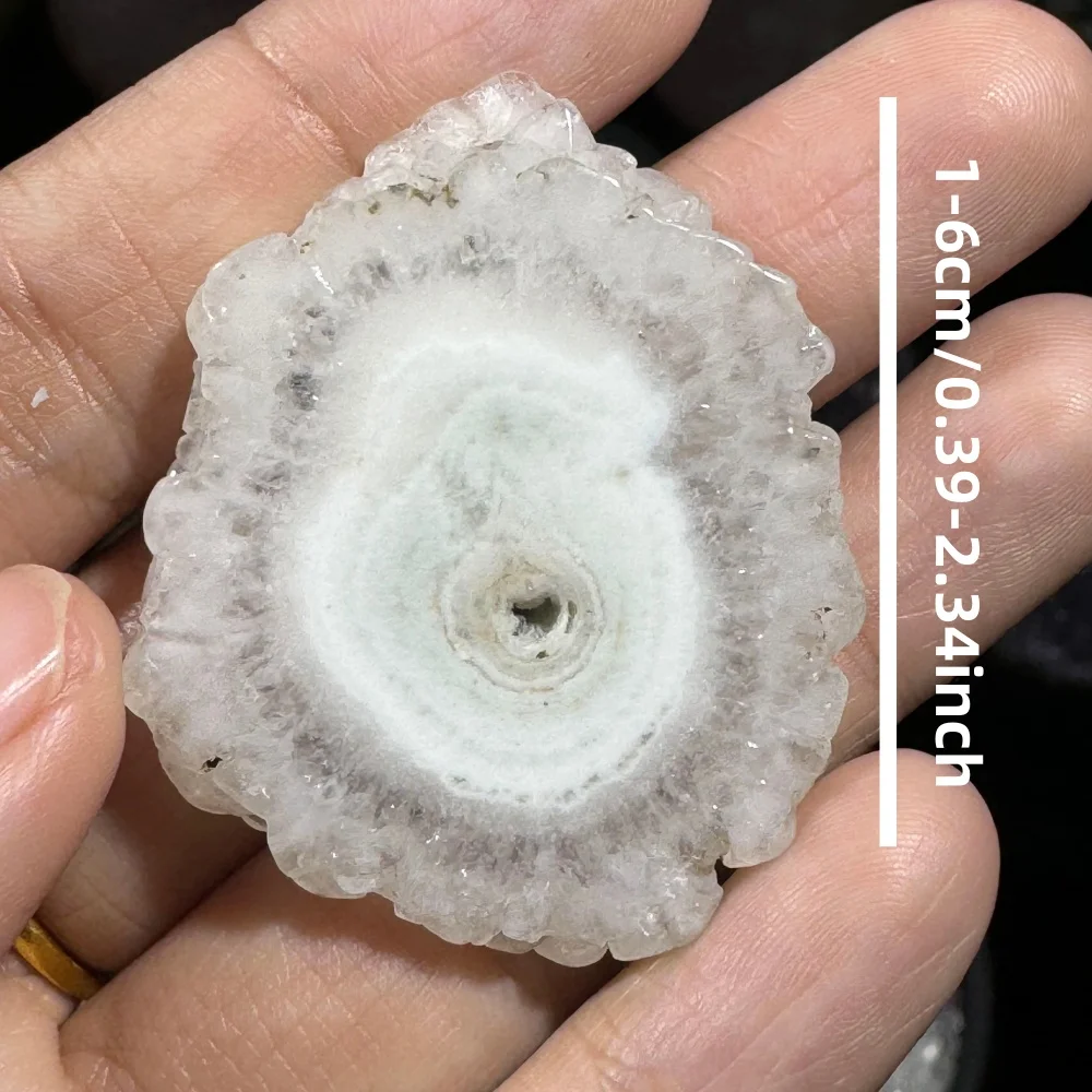 1PC Natural Agate Flower Petal  - Elegant Desktop Decor, Jewelry finding, or Ornamental Slice - Luxury Home/Office Decoration