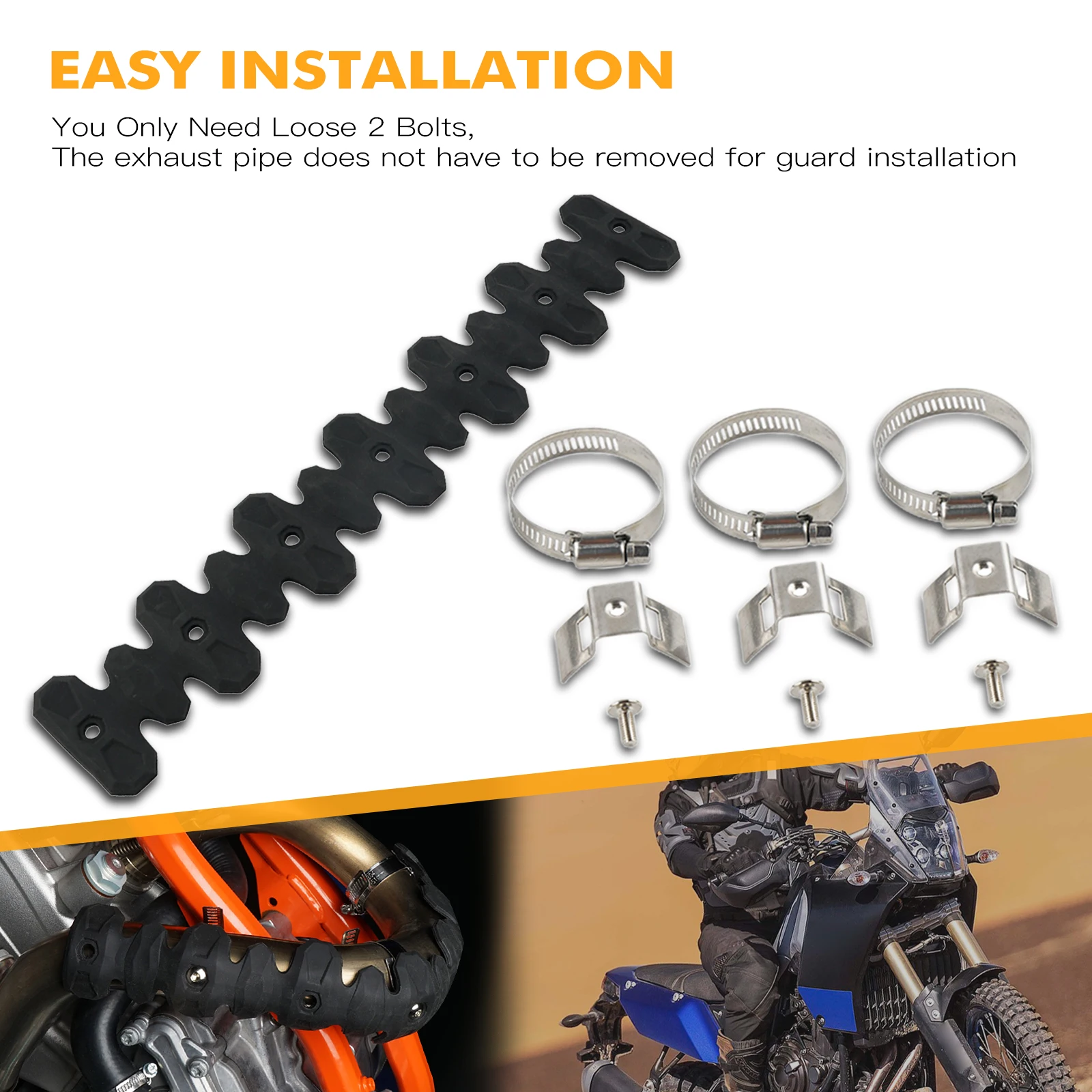 NICECNC Voor Beta RR 350 RR 390 RR 430 RR 480 220mm 400mm Uitlaatpijp Uitlaat Hitteschild cover Guard Voor KTM EXCF 350 SXF 450