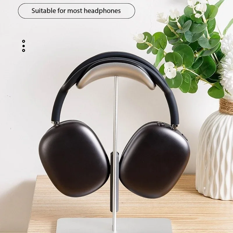 Aluminum Alloy Headphone Stand Detachable Auto-sleep Headset Holder Display Shelf for Airpods Max with Anti-Slip Silicone Pad