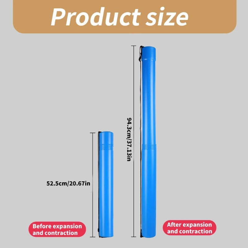 Telescoping Art Transport Tube for Document Art Drawing Artwork, Telescoping Art Painting Traveling Tube Storage Holder