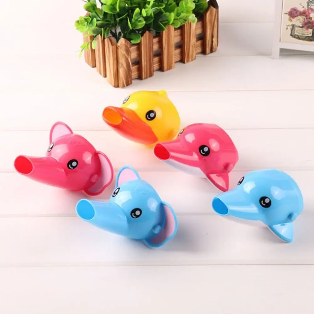 Anti-splash Trough Cartoon Faucet Extender Soft Removable Children's Hand Washing Extende Faucet Extender Elephant