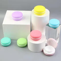 10pcs 10g Candy Macaron Lip Balm Container Cosmetics Cream jar Makeup Container Lotion Refillable Bottle Cream Lotion jar