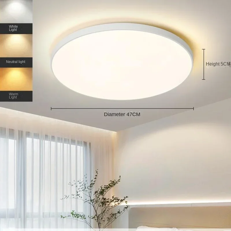 ムーンスタイルのledシーリングライト調光可能な照明交換可能な固定具ミニマリストのマスターベッドルームフラッシュマウント