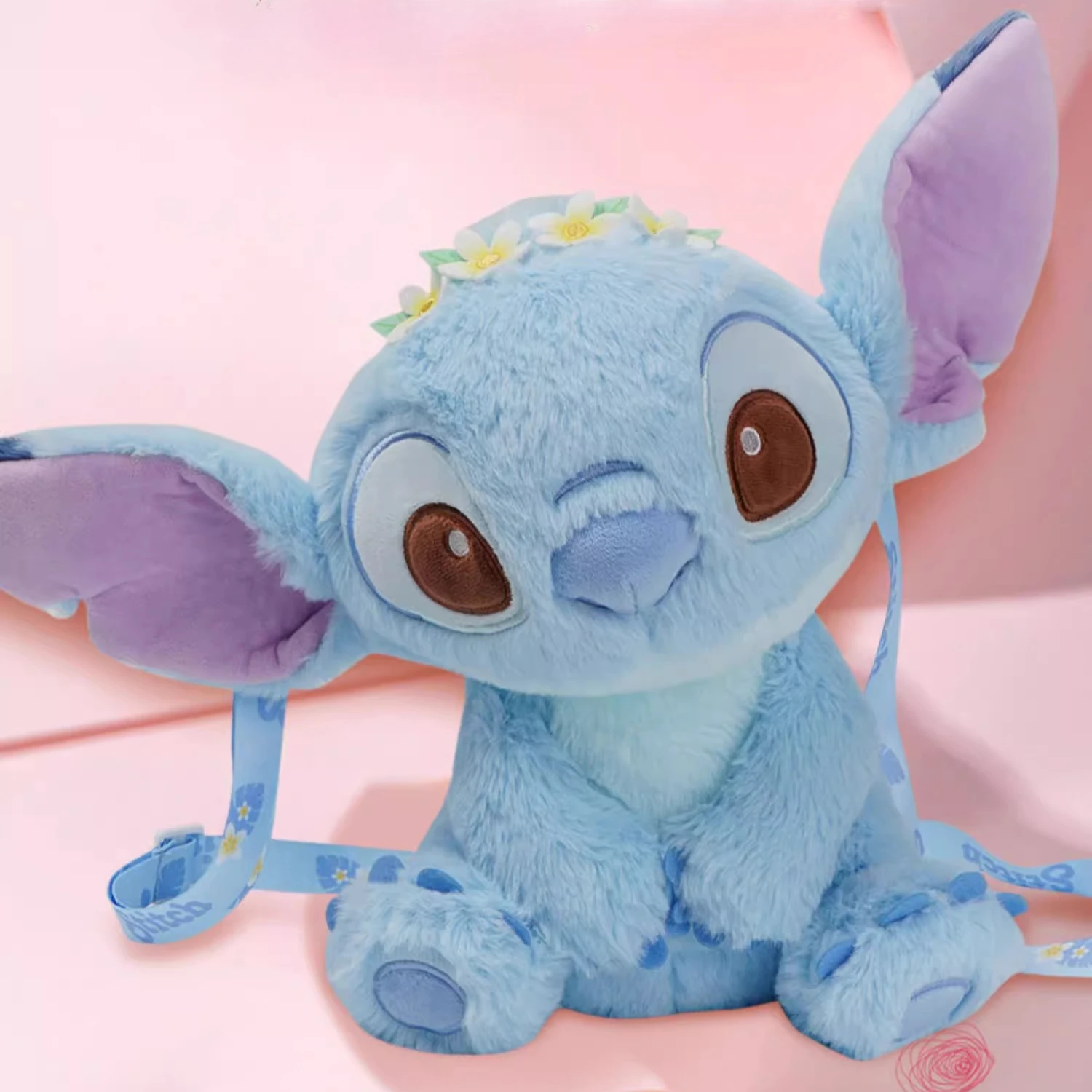 KAWAII Disney Plush Potdemiel Stitch Doll Anime Cartoon Plushies Stuffed Student Bag Pendant Keychain Accessories Birthday Gift
