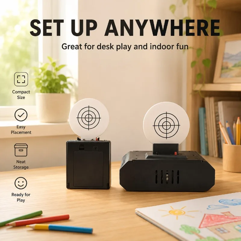P320 High‑Precision Laser Induction Leisure Target, Electronic Auto‑fall‑down Game Prop with Simulation Sound‑effects