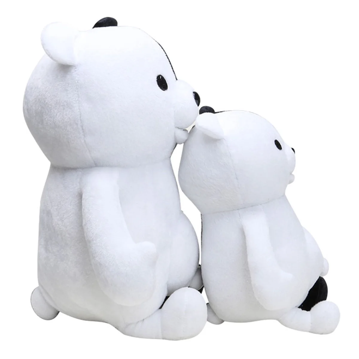 25/40 سنتيمتر أنيمي أبيض وأسود الدب ألعاب من نسيج مخملي لينة عناق دمية دب للبنين والبنات هدية عيد ميلاد وسادة هدية عيد #3
