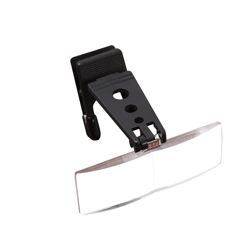 Lupa para óculos, instrumentos ópticos, Folding Clip-on Loupe