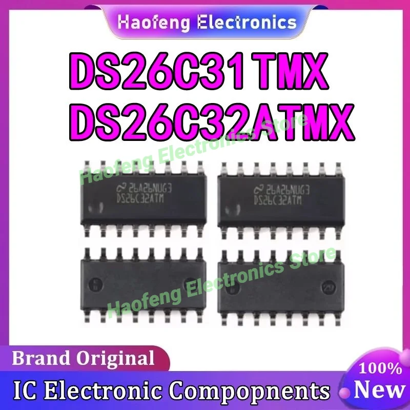 

10PCS DS26C32ATM DS26C32ATMX DS26C31TMX DS26C31TM SOP16 New Original