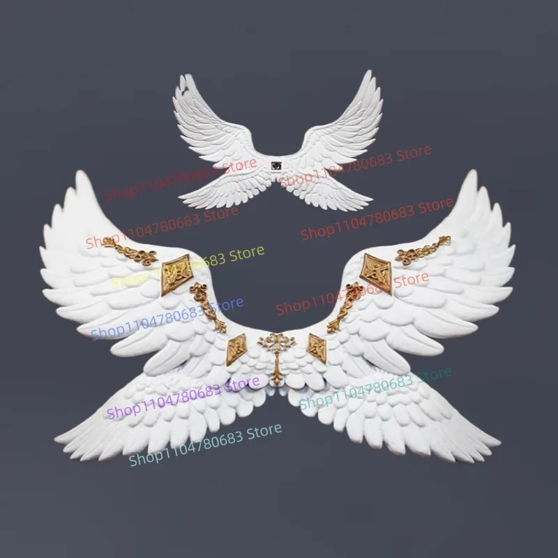 Moc blocos de construção anjo de quatro asas mini figura montagem modelo peça de exibição anime acessórios dos desenhos animados brinquedo colecionável presente