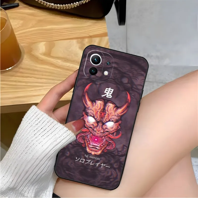 Japanese Oni Hannya Demon Mask Phone Case For OPPO A93-4G A 16 93S 54 4G 55 57 K 9 Pro S 9X Neo X5 Reno7 SE 5G Plus 74 94