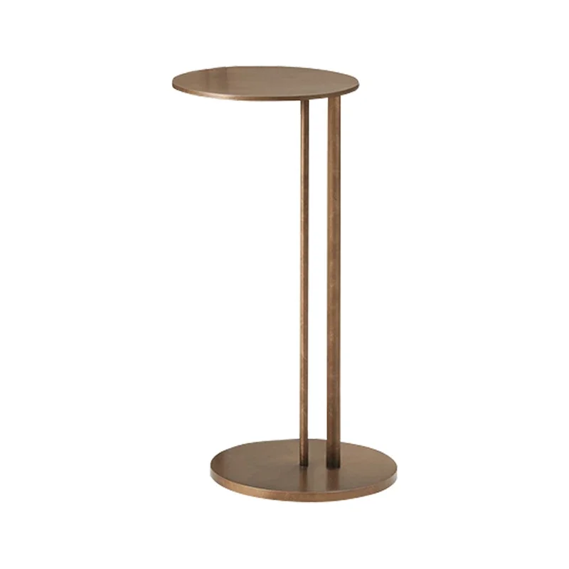 Tables basses en fer pour chambre à coucher, meubles modernes, petites tables d\'appoint nordiques, rondes et dorées, mobiles et classiques, luxe et