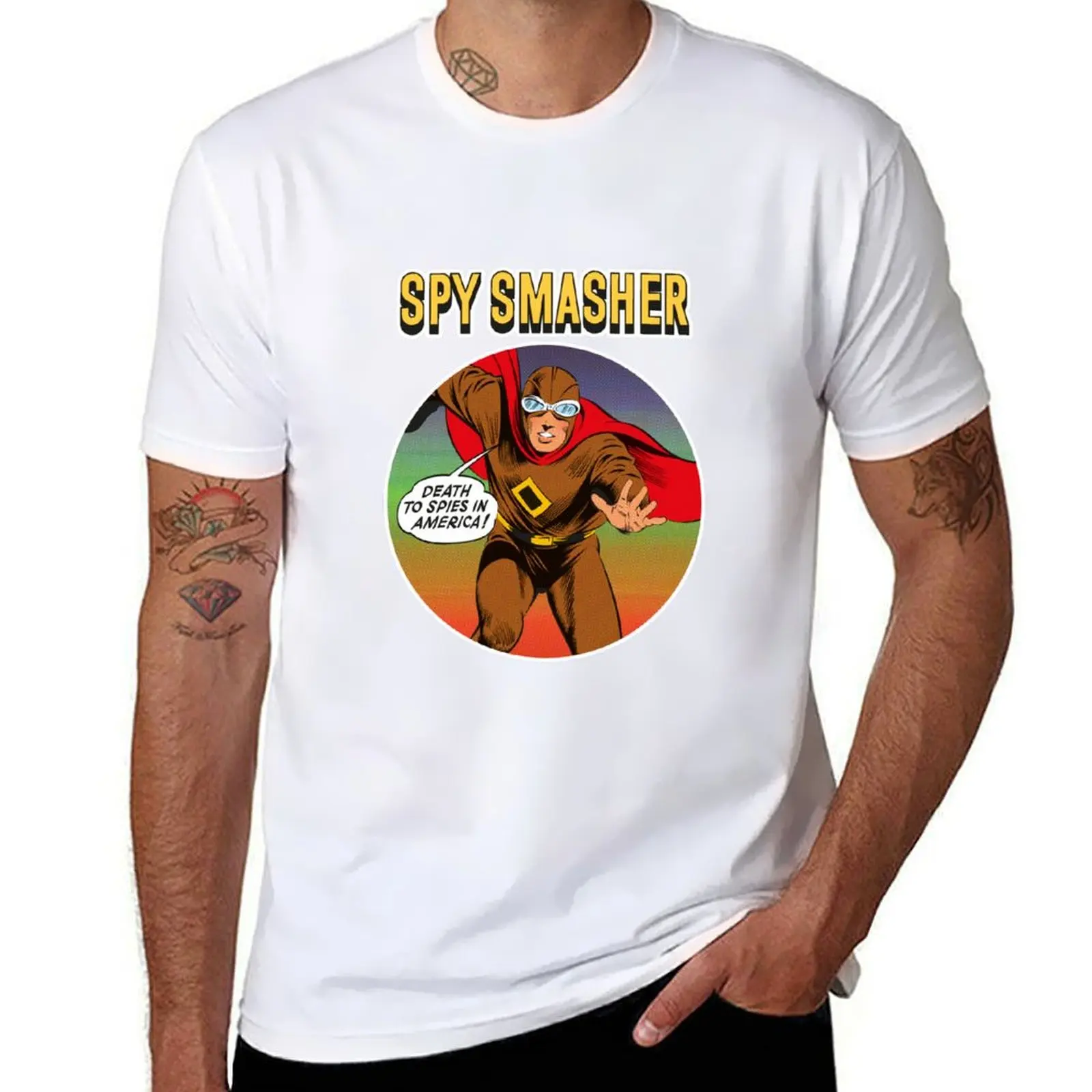 

Spy Smasher focus T-Shirt man t shirt graphic man t shirts cotton T-Shirt