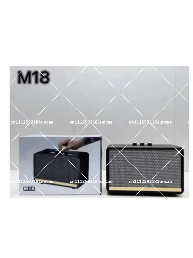 Retro Portable Bluetooth Speaker Wireless Subwoofer Outdoor Card Speaker with Adjustment