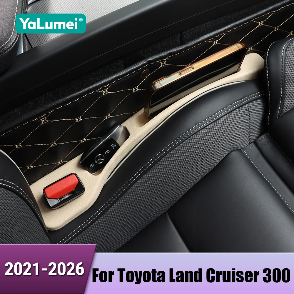 Für Toyota Land Cruiser 300 LC300 2021 2022 2023 2024 2025 2026 2PCS Auto Sitz Lücke Füllstoff Auslaufsicher streifen Organizer Zubehör