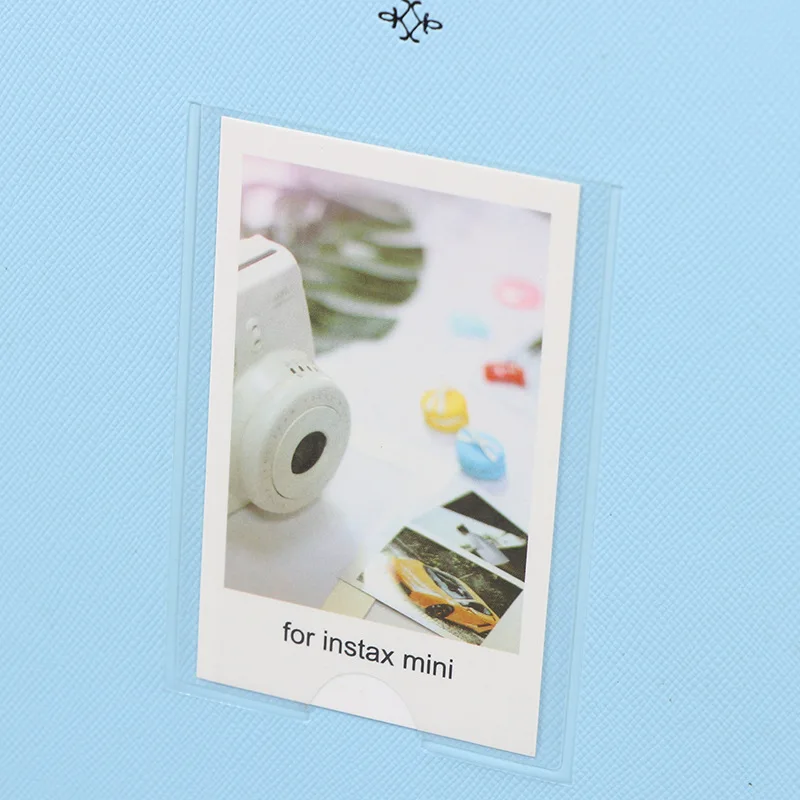 128 جيوب إنستاكس ألبوم صور صغير |   كتاب ذاكرة حامل بطاقة Kpop لمواد Fujifilm الفورية PVC PU مقاس 3 بوصات