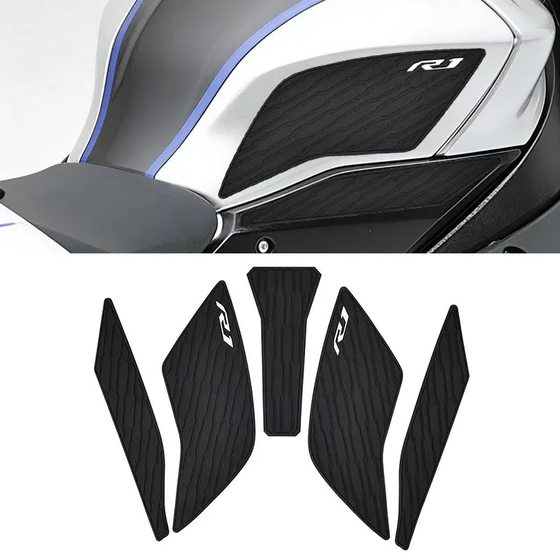 Motorcycle Tank Pad Anti-Slip Tank Protector Decal Knee Grip Traction Pad For Yamaha YZF R1 R1M YZFR1 YZF-R1 2015-2021