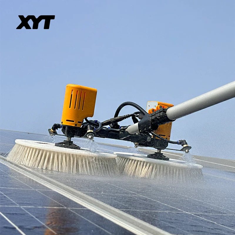 

XYT Handheld Solar Module Washing Automatic Telescopic Cleaner Panel Cleaning Rotating Brush