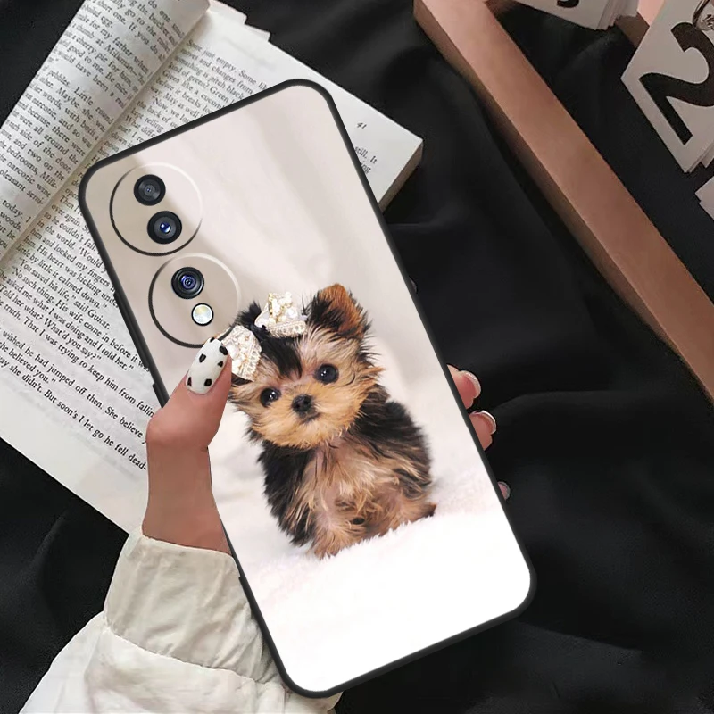 Yorkshire Terrier Dog Funda For Honor X9a X8a X7a X6a X6 X7 X8 X9 8X 9X Honor Magic 5 Pro 10 50 70 90 Lite Case