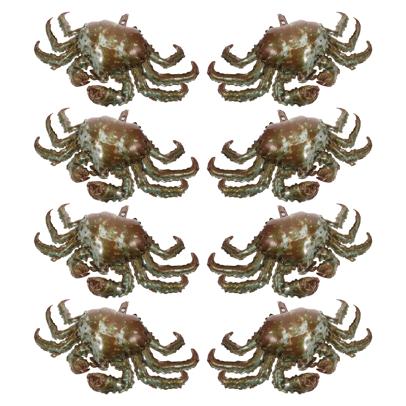 

8Pcs Crab Balloons Realistic King Crab Inflatable Aluminum Film Party Decorations Birthday Marine Animal Theme Supplies