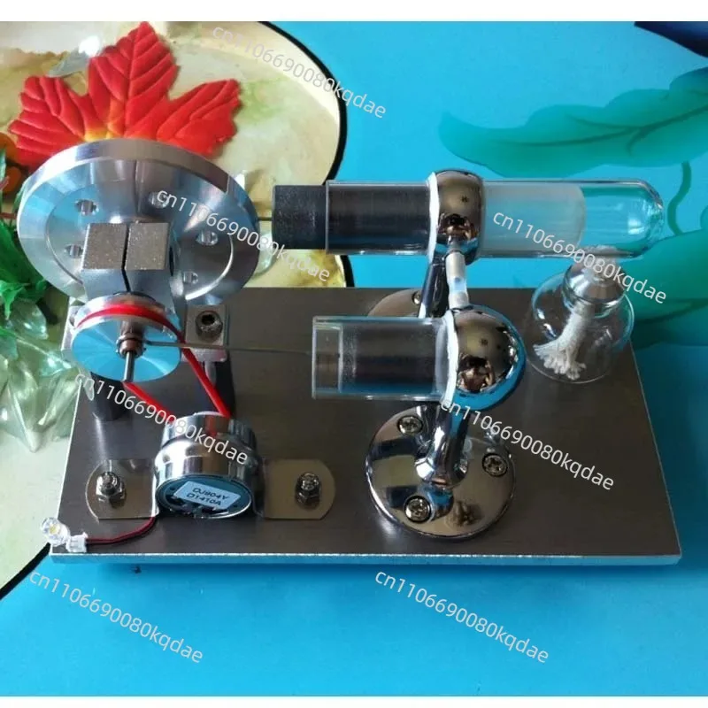 Stirling Generator Engine Model,External Combustion Experimental Physical Motion Hobby Assembly Hardware Unit