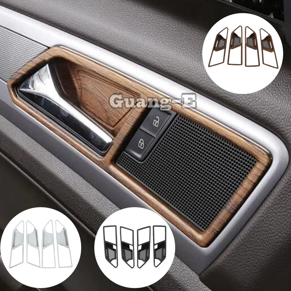

ABS Car Inner Door Bowl Cover Trim Armrest Handle For VW Volkswagen Teramont Atlas 2017 2018 2019 2020 Auto Interior Accessories