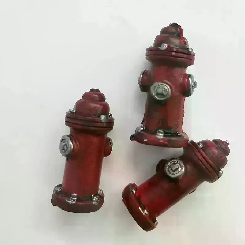 Resin Figure Mental Psychological Sand Table Game Box Court Therapy Fire Hydrant Decorative Home Ornaments Mini