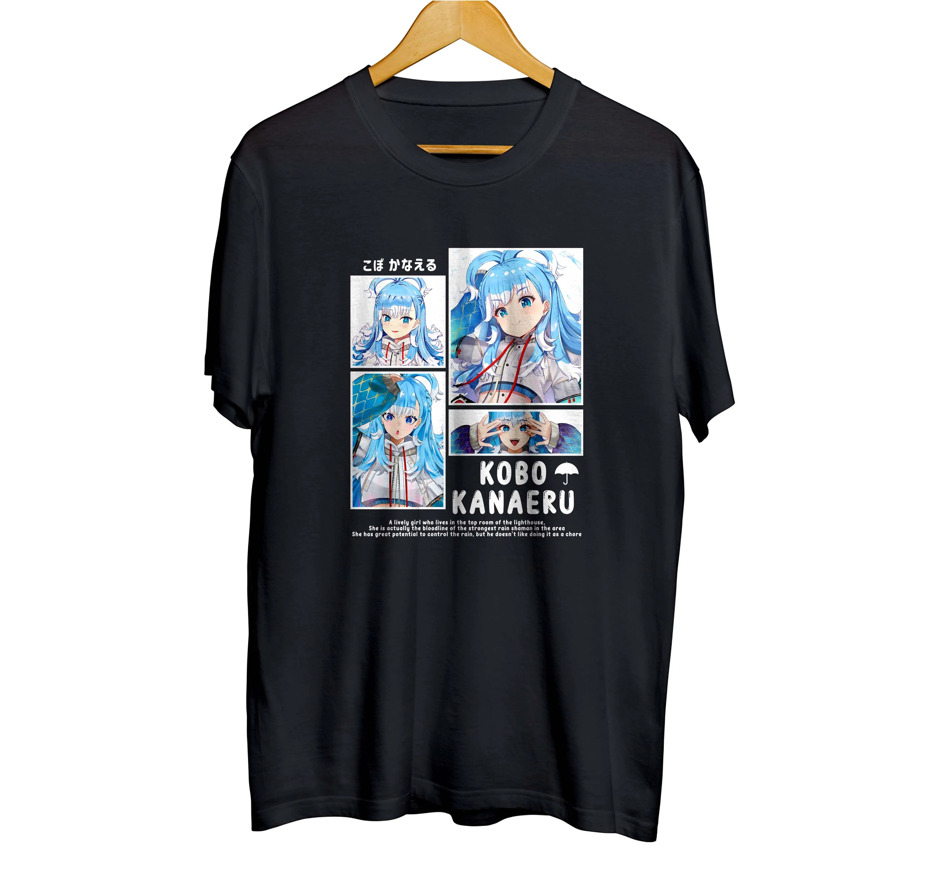 T-shirt distroanime vtuber KOBO KANAERU CHAN - HOLOLIVE IDN 100% cotton combed 30s