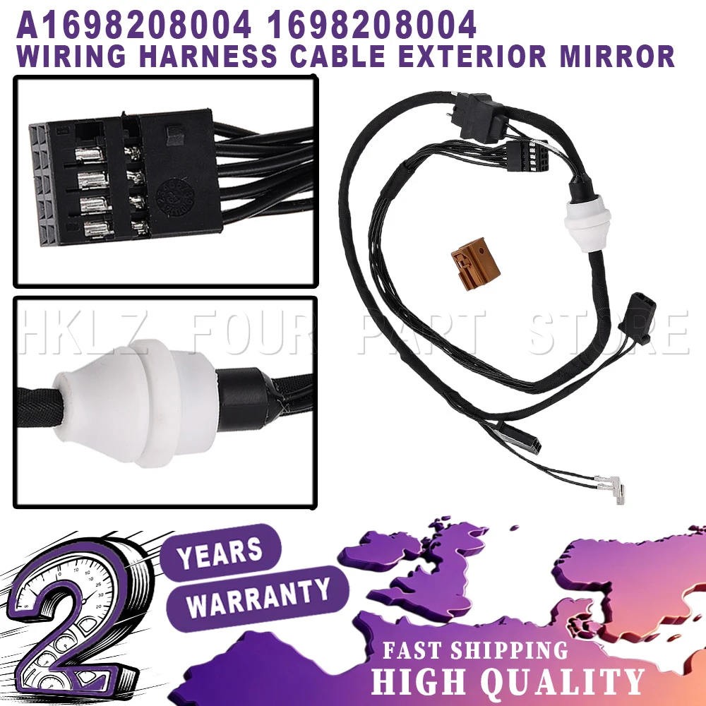 Easy Installation car accessories New For Mercedes-Benz A-Class W169 W245 Wiring Harness Cable Exterior Mirror car accessories